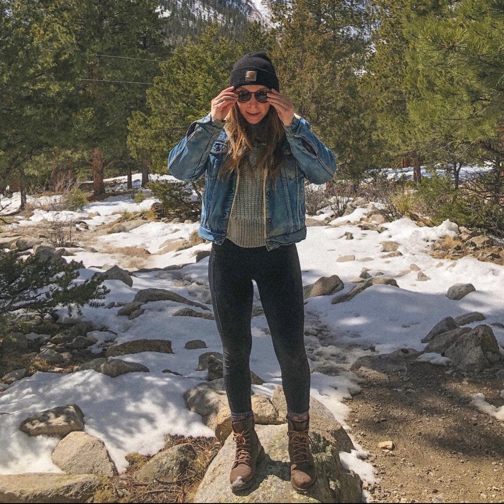 Black Hiking Leggings Marmot Trailbender Tight S